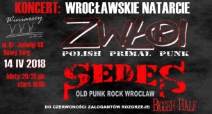 Koncert Zwłoki/Sedes/Bigger Half - Piwnica u Winiarskich - Nowy Targ - 14-04-2018