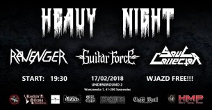 Koncert Heavy Night/Soul Collector/Guitar force/Ravenger w Sosnowcu - 17-02-2018