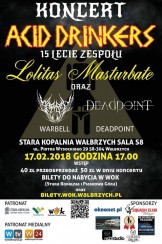 Koncert Acid Drinkers na 15 lecie Lolitas Masturbate w Wałbrzychu - 17-02-2018