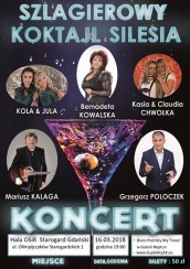Koncert Szlagierowy Koktajl Silesia w Starogardzie Gdańskim - 16-03-2018