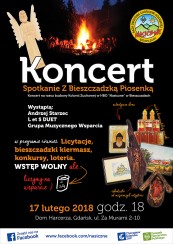 Koncert Spotkanie z Bieszczadzką Piosenką w Gdańsku - 17-02-2018