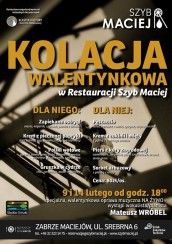 Koncert Kolacja walentynkowa w Restauracji Szyb Maciej w Zabrzu - 09-02-2018