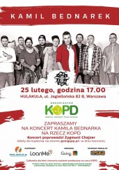 Koncert Kamil Bednarek dla KOPD | Hulakula w Warszawie - 25-02-2018