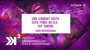 Koncert 2 Urodziny DeNekstBest.com X VNM & Hubson B-Day w Warszawie - 27-01-2018