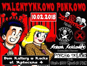 Walentynkowo Punkowo w Kocku - punk koncert - 10-02-2018