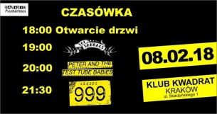 Koncert 999, Peter And The Test Tube Babies, The Sandals i inni w Krakowie - 08-02-2018