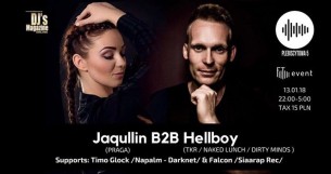 Koncert Jaqullin b2b Hellboy, Timo Glock, Falcon at Plebiscytowa 5 w Katowicach - 13-01-2018