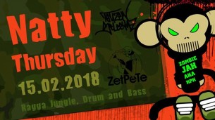 Koncert Natty Thursday (Ragga Jungle, DNB, Raggatek) w Krakowie - 15-02-2018