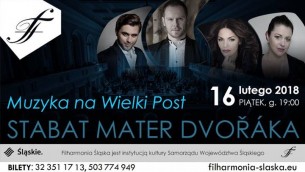 Koncert Antonín Dvořák - Stabat Mater w Katowicach - 16-02-2018