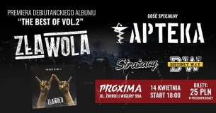Koncert Premiera Albumu Zła Wola - Apteka, Distinct Way, Strażacy w Warszawie - 14-04-2018