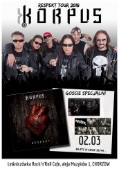 Koncert Korpus Respekt Tour 2018/Styxx/Krzyk/Leśniczówka Rock'n'Roll Cafe w Chorzowie - 02-03-2018
