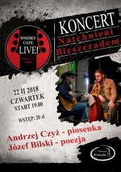NATCHNIENI BIESZCZADEM Wieczór autorski Józefa Bilskiego & koncert Andrzeja Czyża w Lublinie - 22-02-2018