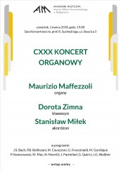 CXXX Koncert Organowy w Bydgoszczy - 01-03-2018
