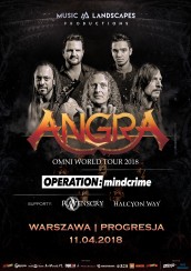 Koncert Angra & Operation Mindcrime - Warsaw, Poland w Warszawie - 11-04-2018