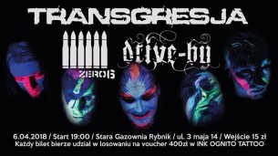 Koncert Transgresja, Zero6, Drive-By w Starej Gazowni / Rybnik - 06-04-2018