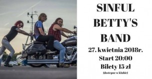 Koncert Sinful Betty's Band zagrają w Alive! we Wrocławiu - 27-04-2018