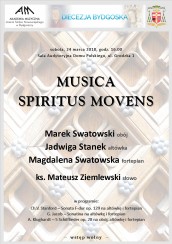 Koncert MUSICA SPIRITUS MOVENS w Bydgoszczy - 24-03-2018