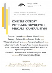 KONCERT KATEDRY INSTRUMENTÓW DĘTYCH, PERKUSJI I KAMERALISTYKI  w Bydgoszczy - 22-03-2018