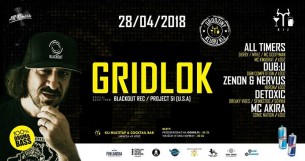 Koncert Gridlok (USA) - Blackout Rec - Drum&Bass'owe urodziny Kija w Łodzi - 28-04-2018