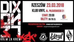 Koncert Dixon37 w Rzeszowie | Klub Vinyl - 23-03-2018