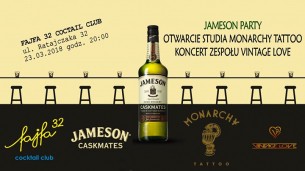 Koncert Jameson Party & Grande Opening Monarchy Tattoo & Vintage Love w Poznaniu - 23-03-2018