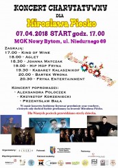 Koncert charytatywny dla Mirosława Piecko w Rudzie Śląskiej - 07-04-2018