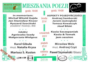 Koncert Aspekty pojedynczości - Meszkania Poezji Fundacji Testudo - Miasto Poezji 2018 w Lublinie - 23-05-2018