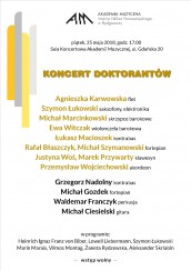 KONCERT DOKTORANTÓW w Bydgoszczy - 25-05-2018