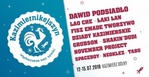 Koncert Fisz Emade, GrubSon, Dawid Podsiadło w Kazimierzu Dolnym - 13-07-2018