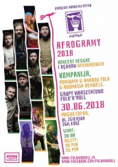 Koncert AfroGramy / Reggae i bębny afrykańskie / Urodziny Folk'n'Roll w Łodzi - 30-06-2018