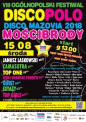 Koncert Letni Chamski Podryw, Quest, Extazy, Top One, CAMASUTRA, Top Girls, Janusz Laskowski w Mościbrodach - 15-08-2018