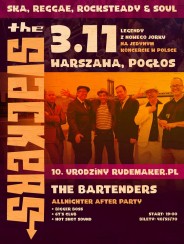 Koncert The Slackers (US) • The Bartenders • 10. urodziny RudeMaker.pl w Warszawie - 03-11-2018