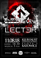 Koncert Elemental Device + Lect3r w Katowicach - 11-08-2018