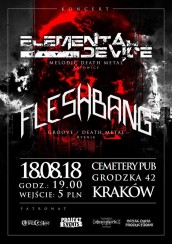 Koncert Elemental Device + Fleshbang w Krakowie - 18-08-2018