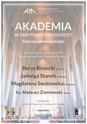 Koncert Akademia w zabytkach Bydgoszczy - 29-08-2018