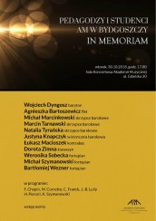 Koncert PEDAGODZY I STUDENCI AM W BYDGOSZCZY IN MEMORIAM - 30-10-2018