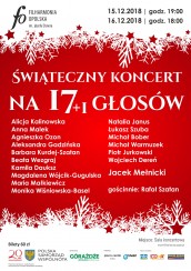 "Świąteczny koncert na 17+1 głosów" w Opolu - 15-12-2018