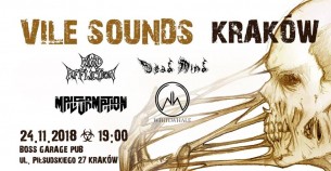 Koncert Mind Affliction, Dead Mind, Malformation, whitewhale w Krakowie - 24-11-2018