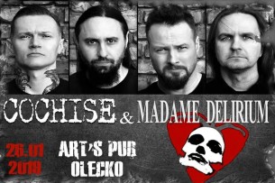 Koncert Cochise, MADAME Delirium w Olecku - 26-01-2019