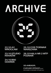 Koncert ARCHIVE w Krakowie - 23-10-2019