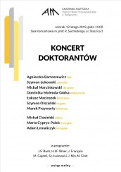 KONCERT DOKTORANTÓW w Bydgoszczy - 12-02-2019