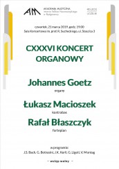 CXXVI KONCERT ORGANOWY w Bydgoszczy - 21-03-2019