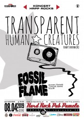 Koncert HRPP ROCKS:FOSSIL FLAME oraz TRANSPARENT HUMAN CREATURES. w Toruniu - 08-04-2019