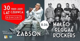 Koncert Maleo Reggae Rockers, Żabson w Łowiczu - 08-06-2019