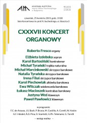 CXXVI KONCERT ORGANOWY w Bydgoszczy - 25-04-2019
