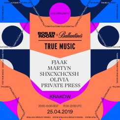 Koncert Boiler Room x Ballantine’s True Music  w Krakowie - 25-04-2019