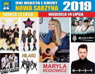 Koncert Dni Miasta i Gminy Nowa Sarzyna - 13-07-2019