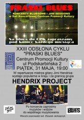Koncert XXIII PRASKI BLUES - Hendrix Project w Warszawie - 31-05-2019