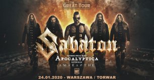 Koncert Apocalyptica, Sabaton, Amaranthe w Warszawie - 24-01-2020