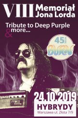 Koncert VIII Memoriał Jona Lorda - Tribute to Deep Purple w Warszawie - 24-10-2019
